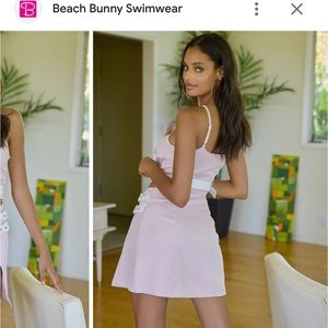 Beach Bunny Swim pink skirt XS BNWT
